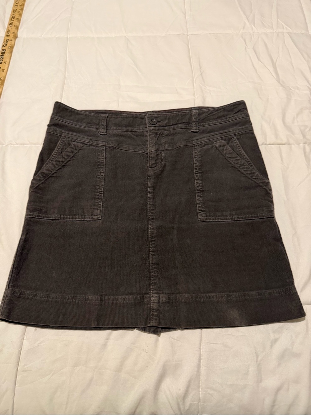 The North Face Women's Charcoal Gray Mini Skirt with Front Patch Pockets